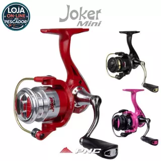 Molinete JOKER MINI 4 Rolamentos, Anti- Reverso; Ultra Light; Carretel/Manivela de Alumínio. em Oferta na Shopee