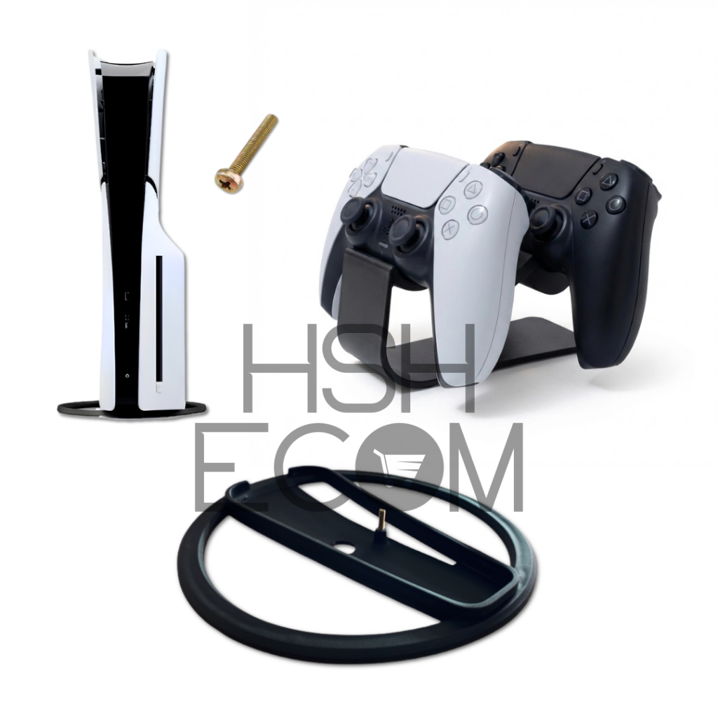 Kit Gamer Base Vertical Para Playstation 5 PS5 Slim Fat Pro e Suporte ...
