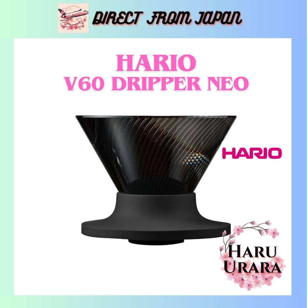 Direto do Japão】HARIO V60 Dripper NEO 1–2 Xícaras – Tritan
