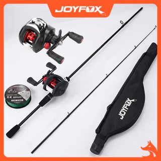 Kit Pesca Carretilha JOYFOX Vara + Molinete Baitcasting + Linha + Bolsa em Oferta na Shopee
