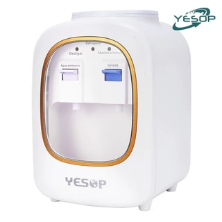 YESOP Bebedouro De Mesa Gela Água Refrigerado Elétrico Bivolt Galão 10°-32° Cor Branco 127V/220V