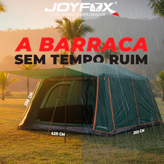 Barraca Camping Acampamento Luxe 12-16 Pessoas JOYFOX Tenda Familiar Grande Varanda 420x305x200cm em Oferta na Shopee