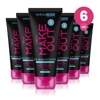 Kit 6 Sabonete Demaquilante New Make Out 100ml Dermachem em Oferta na Shopee