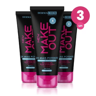 Kit 3 Sabonete Demaquilante New Make Out 100ml Dermachem em Oferta na Shopee