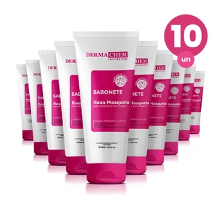 Kit 10 Sabonete Ultra Hidratante Rosa Mosqueta 100ml Dermachem em Oferta na Shopee