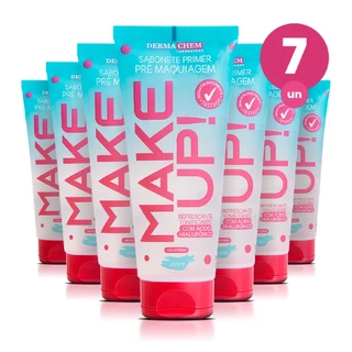 Kit 7 Primer Make Up 100ml Sabonete Facial Dermachem em Oferta na Shopee