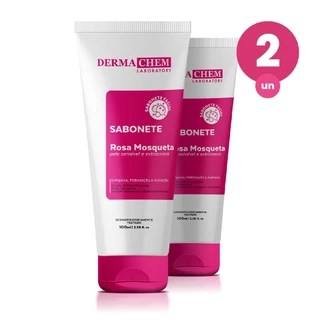 Kit 2 Sabonete Ultra Hidratante Rosa Mosqueta 100ml Dermachem em Oferta na Shopee