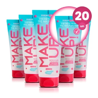 Kit 20 Primer Make Up 100ml Sabonete Facial Dermachem em Oferta na Shopee