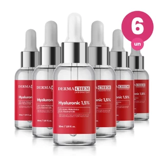 Kit 6 Sérum Ácido Hialurônico 1,5% 30ml Dermachem em Oferta na Shopee
