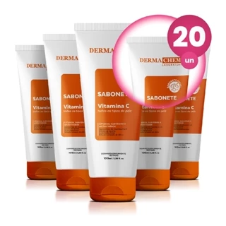 Kit 20 Sabonete Vitamina C Anti-Idade 100ml Dermachem em Oferta na Shopee