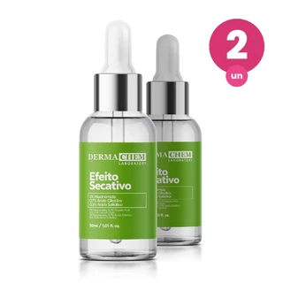 Kit 2 Sérum Efeito Secativo 30ml Dermachem em Oferta na Shopee