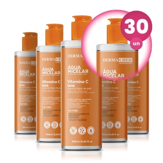 Kit 30 Água Micelar Vitamina C 250ml Dermachem em Oferta na Shopee