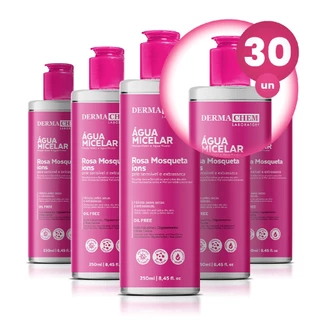 Kit 30 Água Micelar Rosa Mosqueta 250ml Dermachem em Oferta na Shopee