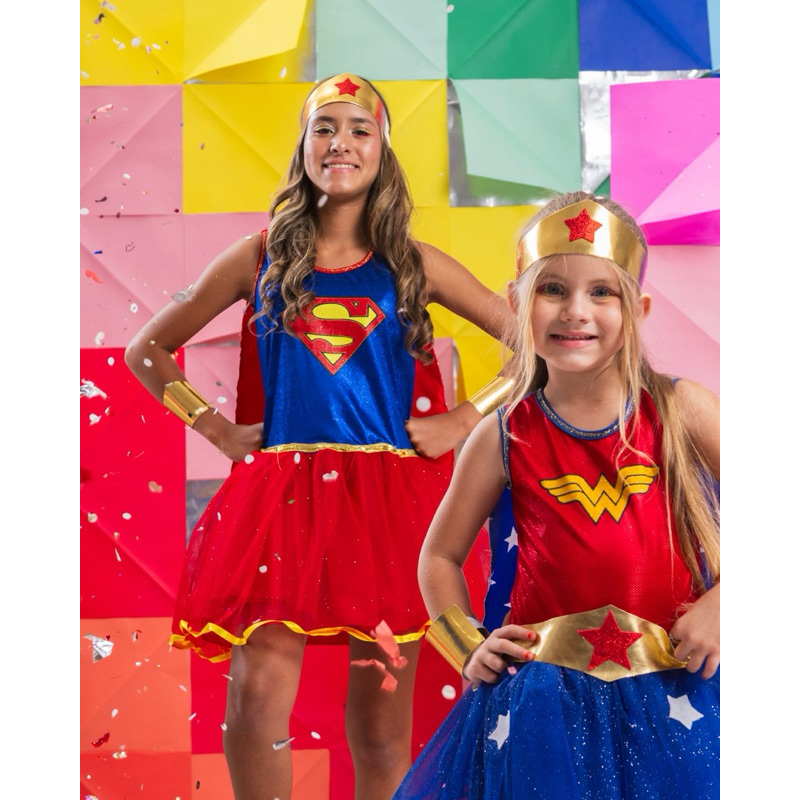Fantasia Mulher Maravilha - Infantil | Shopee Brasil