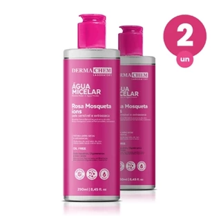 Kit 2 Água Micelar Rosa Mosqueta 250ml Dermachem em Oferta na Shopee