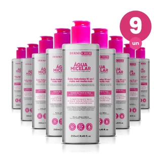 Kit 9 Água Micelar Ácido Hialurônico Make Out 250ml Dermachem em Oferta na Shopee