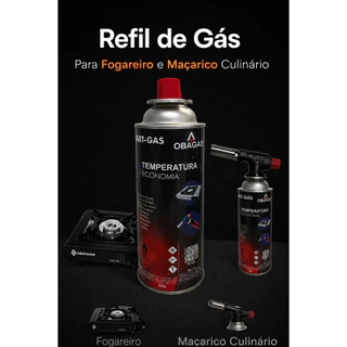 SmartRefil Obagas Para Macarico e Fogareiro Culinario