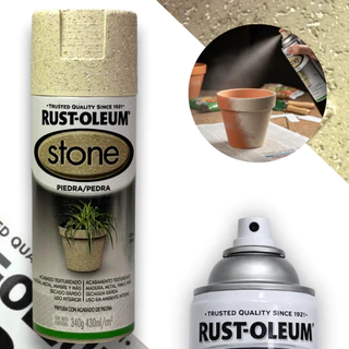 Spray Efeito Pedra Creme Stone Rust Oleum em Oferta na Shopee