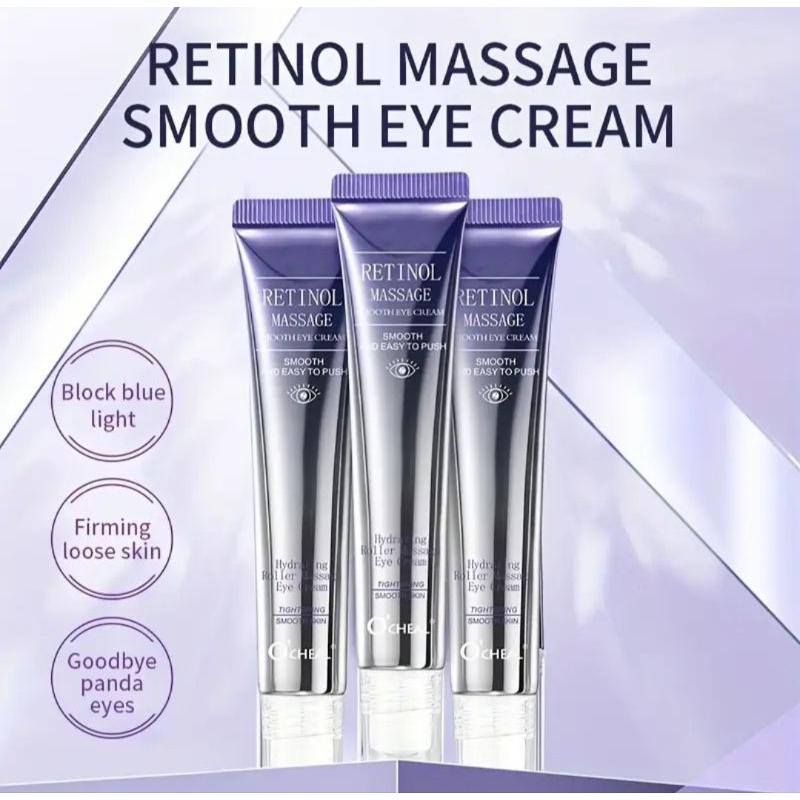 Creme Para Área dos Olhos com Retinol + Massageador 360° Hidratante e ...