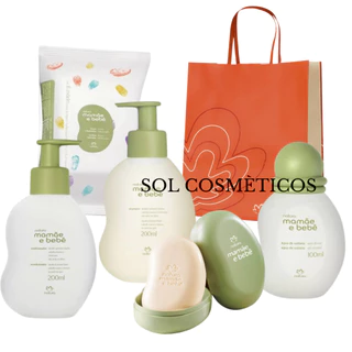 Kit Mamãe e Bebê com sacola em Oferta na Shopee