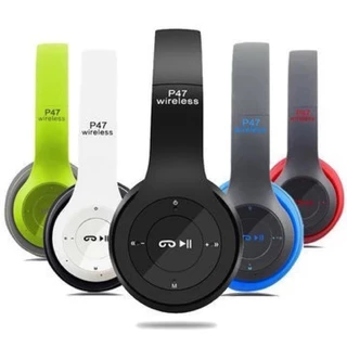 Fone De Ouvido Bluetooth P47 Wireless 5.0 Headphone Micro Sd em Oferta na Shopee