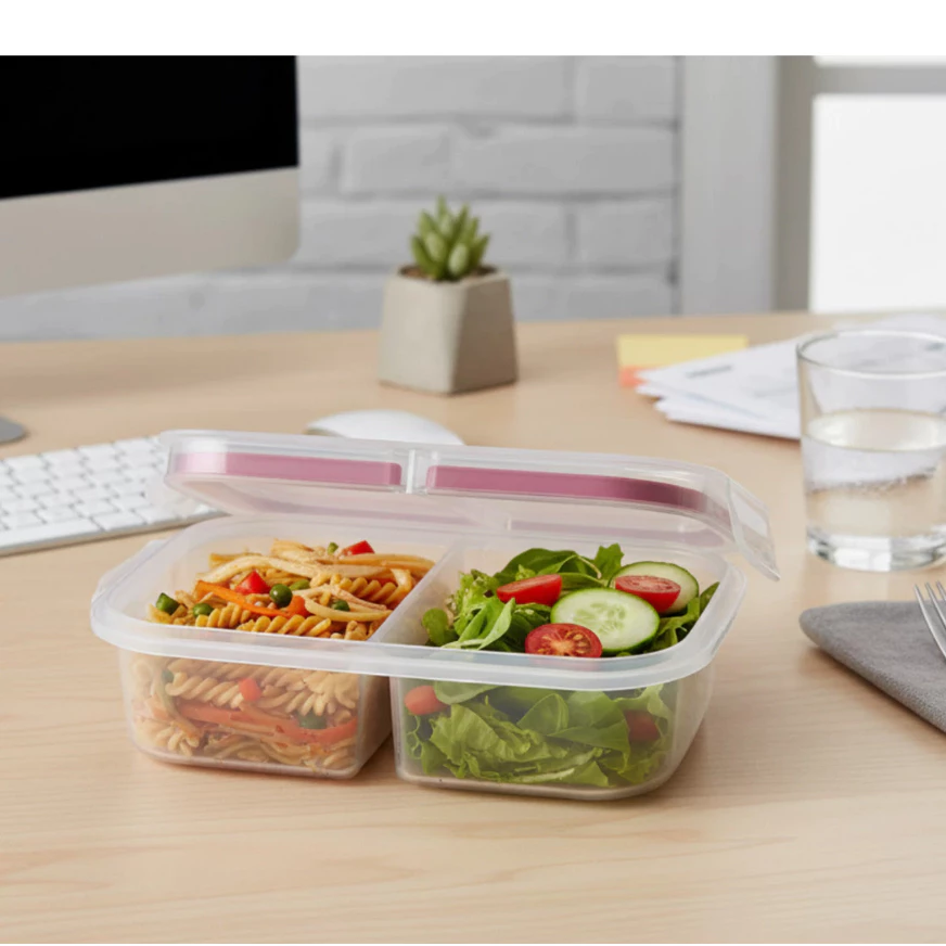 Pote Hermético com Divisórias para Lanches