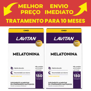 Kit com 2 Unidades Melatonina Lavitan 0.21mg Cimed 150 comprimidos em Oferta na Shopee
