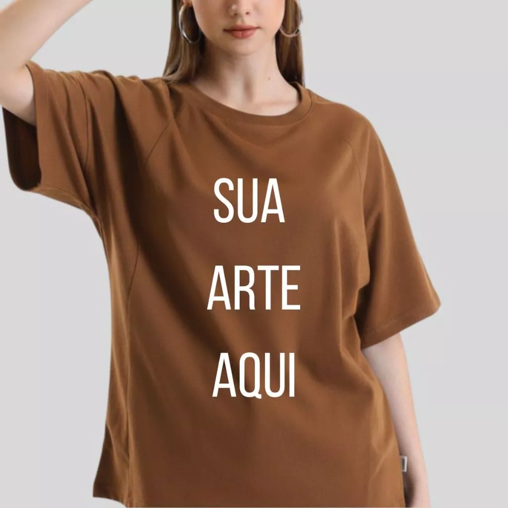 Camiseta Unissex Personalizável Estampa Exclusiva Monte Sua Arte