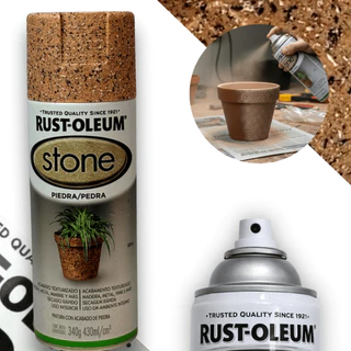 Spray Efeito Pedra Bege /Siena  Stone Rust Oleum em Oferta na Shopee