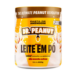 PASTA DE AMENDOIM LEITE EM PÓ ZERO LACTOSE SEM AÇUCAR 600G - DR. PEANUT ...