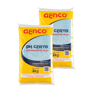 Kit 2 PH Certo Genco 2kg Estabilizante pH Piscina Alcalinidade em Oferta na Shopee