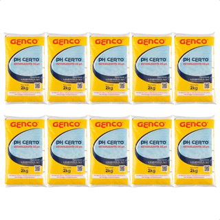 Kit 10 Ph Certo Estabilizador 2kg Estabilizante de Ph Genco Fardo Piscina em Oferta na Shopee