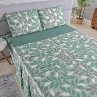 Jogo Lençol Queen Percal 400 Fios 4 Pçs Macio E Toque Suave em Oferta na Shopee