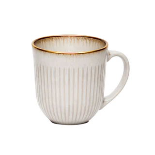 Caneca de Cerâmica Cinza 380ml Lyor