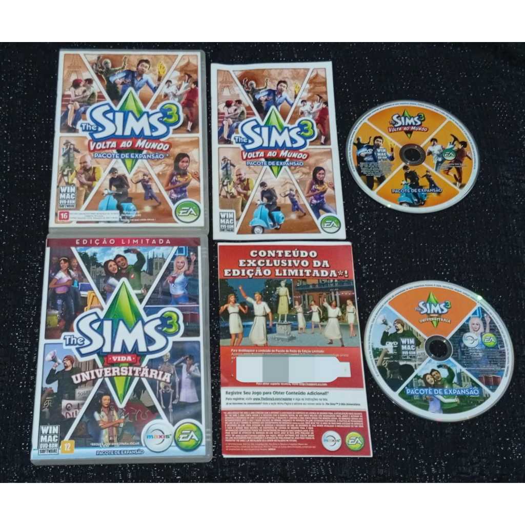 The Sims 3 Volta ao Mundo + The Sims 3 Vida Universotária para PC ...