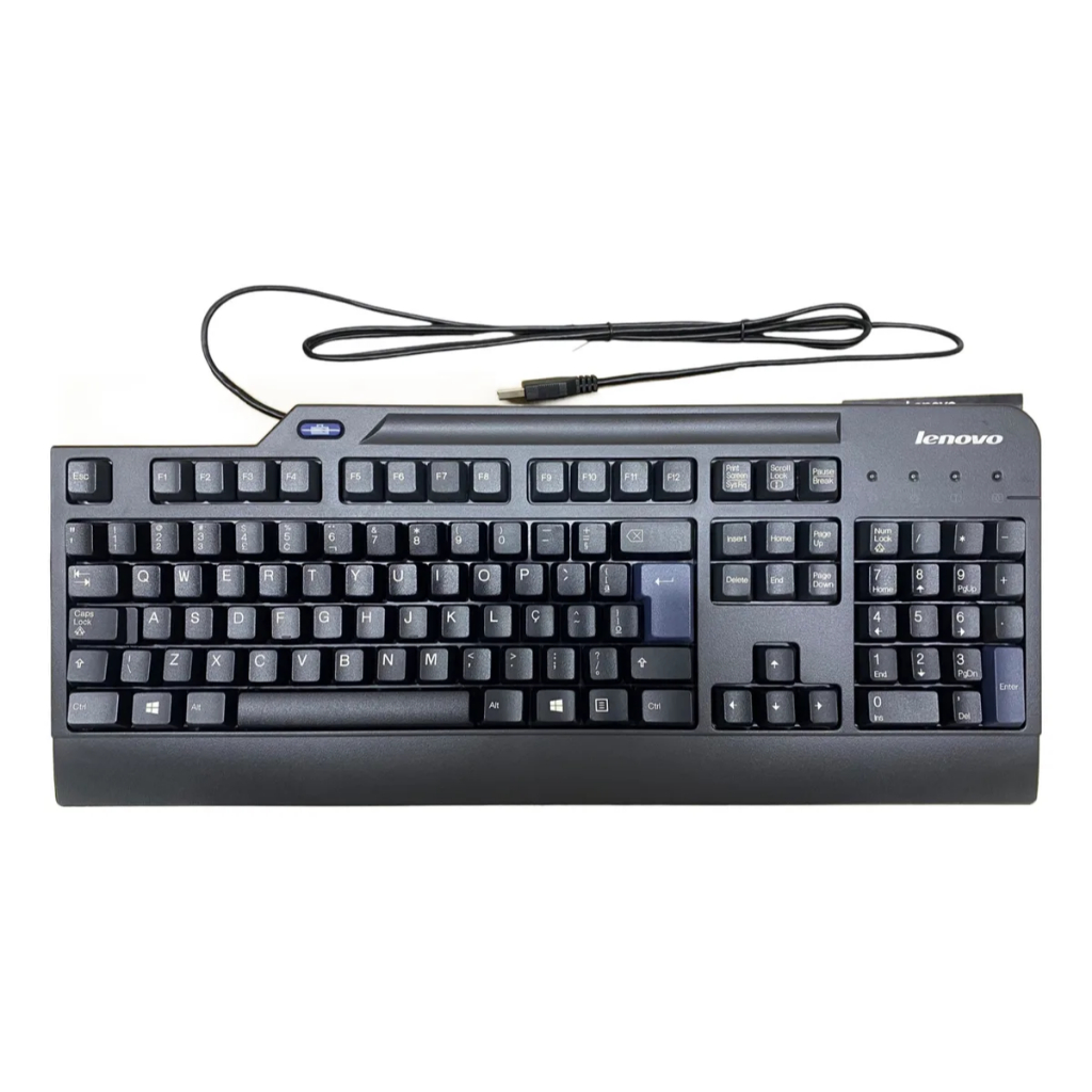 Teclado Lenovo corporativo USB Padrão brasileiro com Ç