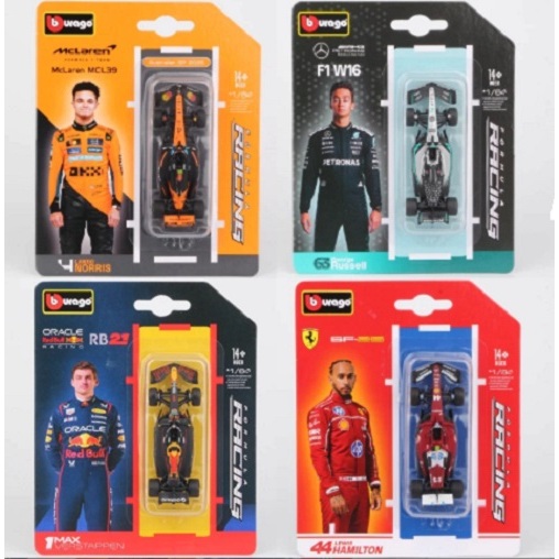 MINIATURA CARROS FORMULA 1 F1 BBURAGO 1/64