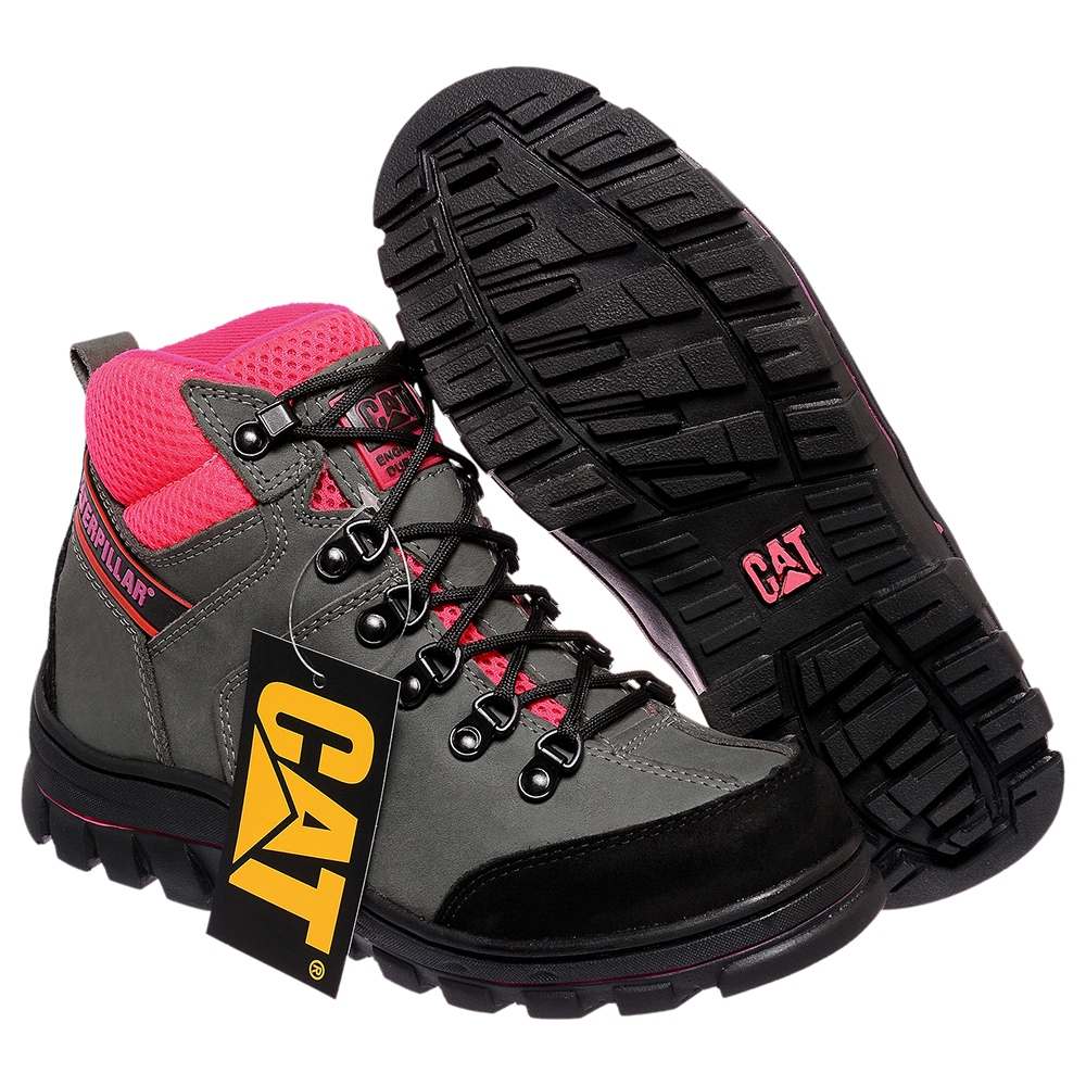 Coturno Adventure Caterpillar Cat Feminino Linda em Couro Top! | Shopee ...