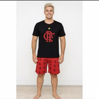 Pijama Masculino Confortavel Adulto Meia Manga Verão em Oferta na Shopee