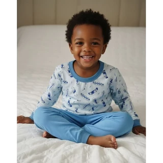 Pijama  infantil Masculino manga longa e calça linha Premium, super macio não irrita a pele em Oferta na Shopee
