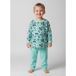 Pijama Infantil menino PREMIUM pijama de Malha fria de criança  manga longa e calça em Oferta na Shopee