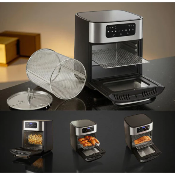 Fritadeira Eletrica Airfryer Sem Óleo Digital 2000w 12l Antiaderente 360