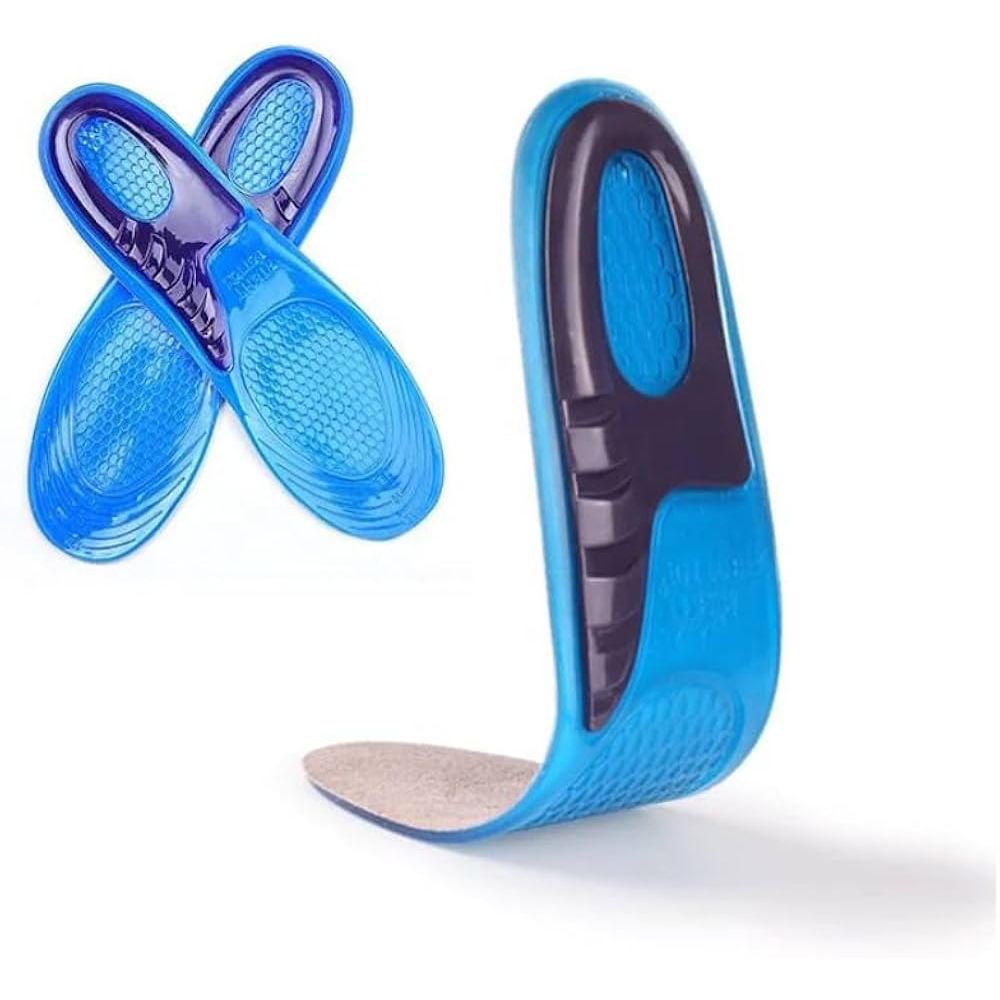Palmilha Ortopédica Gel de Silicone para Dores nos Pés Anti Impacto ...
