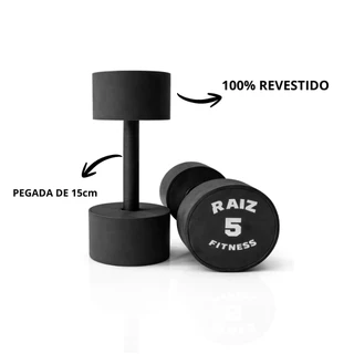 Par Halter Academia Musculação Fitness Treino em Casa 5kg cada Kit 2 unidades (Total 10kg)