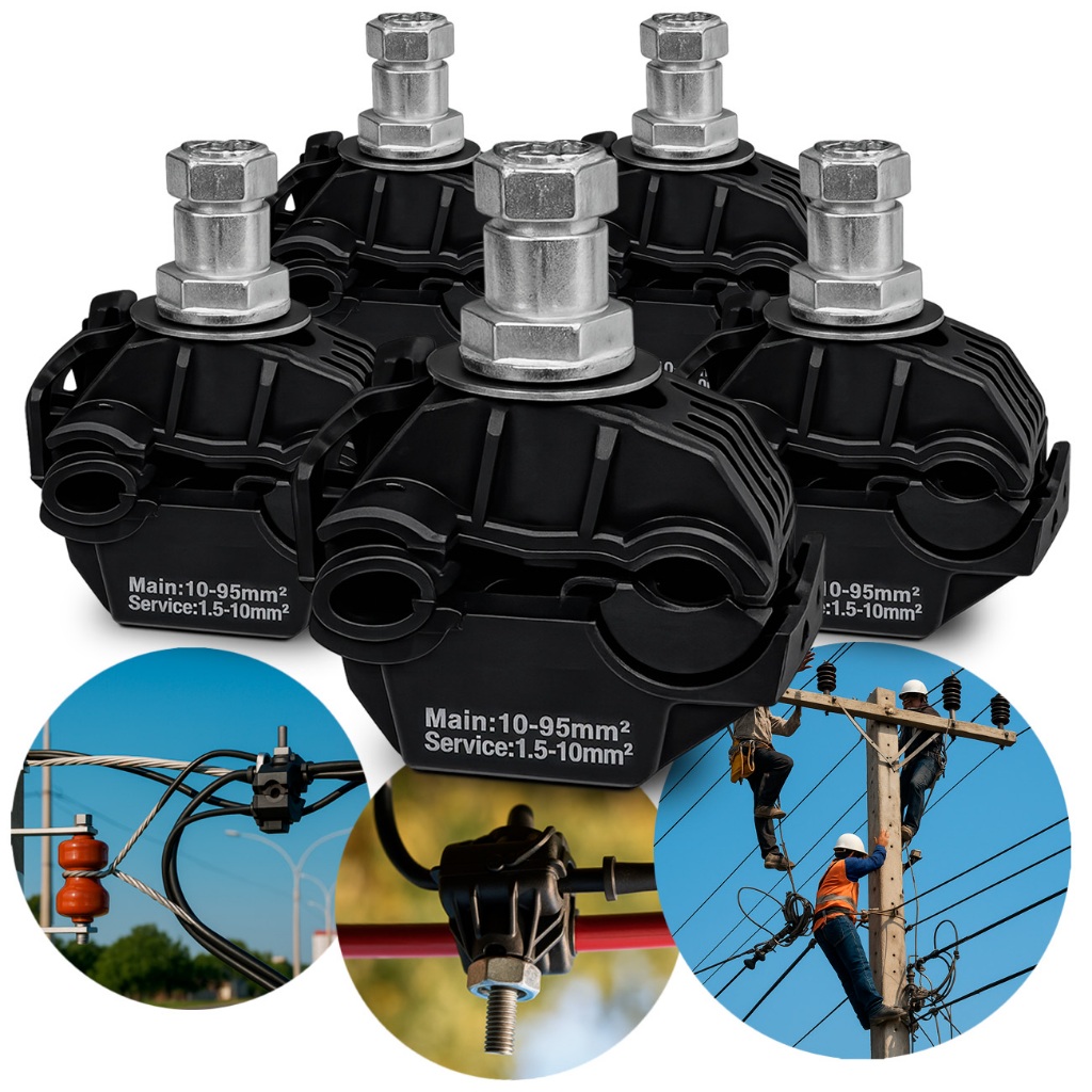 Kit 10x Conector Derivação Perfurante Cdp 10mm-95mm Vampiro Piranha ...