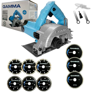 Serra Mármore Elétrica 1300W + 9 Discos Diamantados 110mm 4.3/8 em Oferta na Shopee