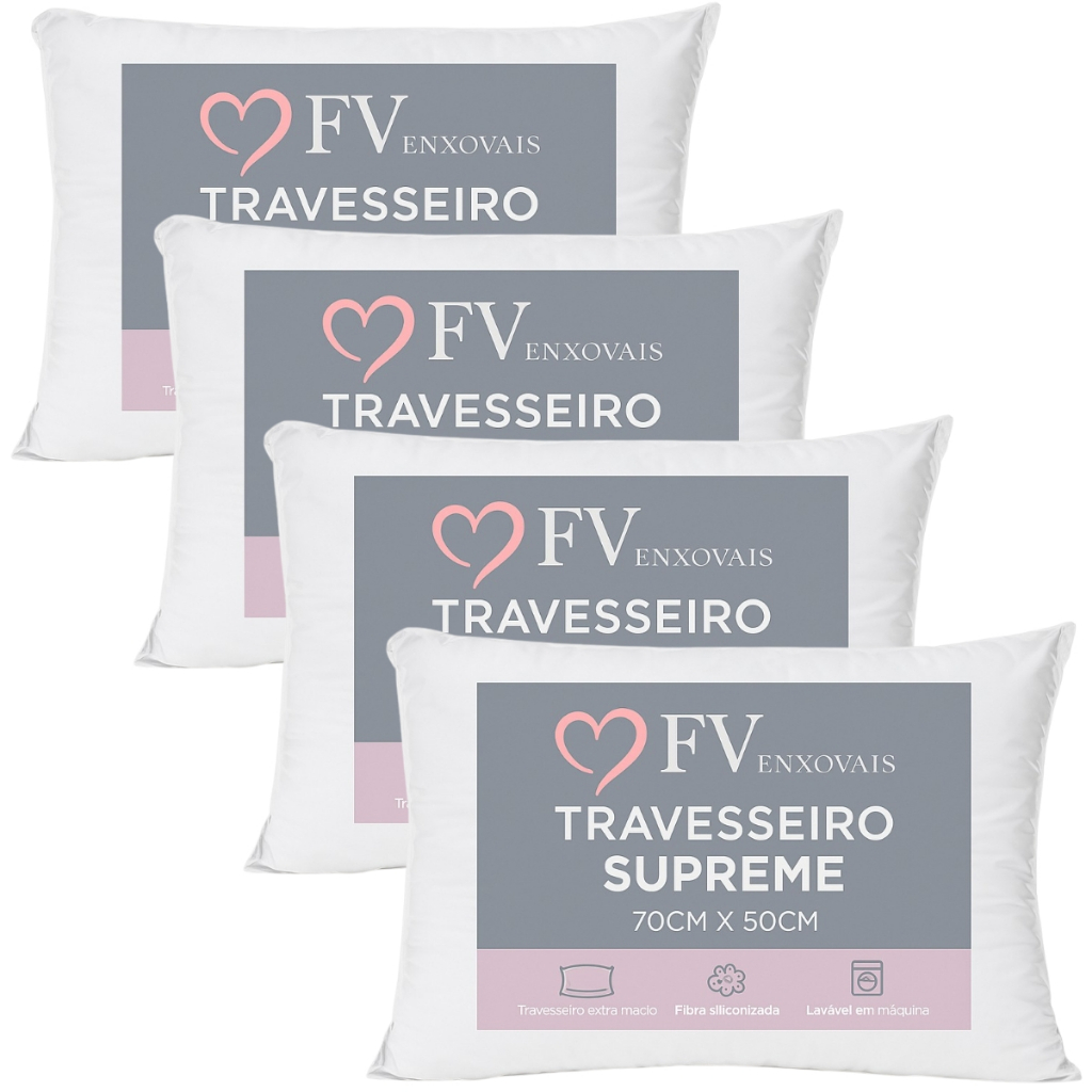 Kit de Travesseiro - Antialérgico, Antiácaro, Macio, Lavável - Suporte ...