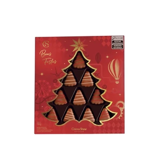 Caixa de Bombons ao Leite de Natal 156g Cacau Show em Oferta na Shopee