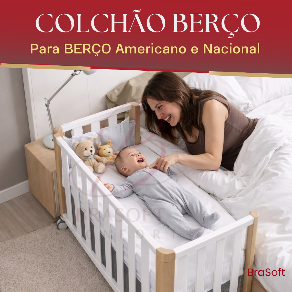 Colchão de Berço Americano ou Nacional | Firme e Confortável ...