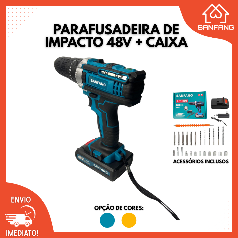 Kit de 28pcs Parafusadeira/Furadeira be Impacto Kit Maleta COM